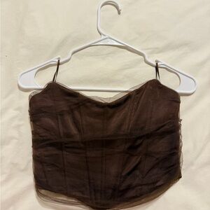 Zara Brown Camisole Top